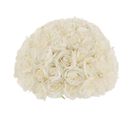 Boule De Fleurs Artificielles "roses" 43cm Blanc