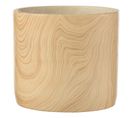 Cache-pot Déco En Ciment "forêt" 21cm Beige