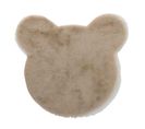 Tapis Déco Enfant "tête D'ours" 60cm Beige