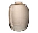 Vase Design En Verre "cleo" 45cm Marron Ambre