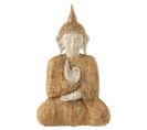 Statuette Déco "bouddha Assis" 26cm Beige