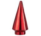 Sapin De Noël En Verre "led" 24cm Rouge