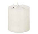 Bougie LED Déco "3 Flammes" 18cm Blanc