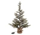 Sapin De Noël Déco LED "enneigé" 81cm Vert