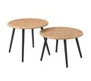 Lot De 2 Tables D'appoint "fernando" 68cm Naturel