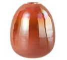 Vase Design "boule Verre" 17cm Rouge