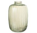 Vase Design En Verre "lignes" 30cm Vert