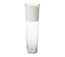 Vase Déco En Verre "delph" 60cm Transparent et Blanc