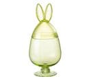 Bocal Design En Verre "lapin Ii" 38cm Vert