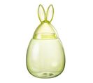 Bocal Design En Verre "lapin" 39cm Vert