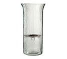 Bougeoir En Verre "flou" 40cm Transparent