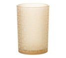 Photophore Design En Verre "admira" 18cm Beige