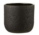 Cache-pot Design "rugueux" 22cm Noir