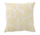 Coussin Déco "géométrique" 43x43cm Jaune Clair