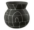 Vase Déco En Céramique "japan" 18cm Noir