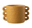 Cache-pot Design "zenia" 25cm Ocre