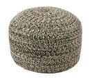 Pouf Design "miami" 50cm Noir et Blanc