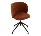 Chaise Pivotante Design "gena" 56cm Bordeaux