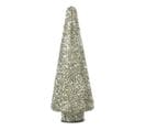 Sapin De Noël Déco à Paillettes "ethel" 32cm Argent