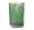 Photophore Design En Verre "flora" 18cm Vert