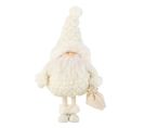 Statuette Déco Père Noël "pochon" 47cm Blanc