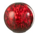 Boule LED En Verre Tacheté "preston" 20cm Rouge