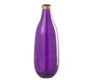 Vase Déco En Verre "mandie" 40cm Mauve