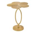 Table D'appoint Design Fleur "tiana" 61cm Or