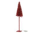 Statuette Déco à LED " Sapin" 58cm Rouge