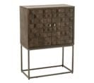 Commode 2 Portes Sur Pied "pino" 122cm Marron