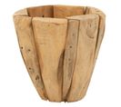 Cache-pot En Bois "jack Teck" 30cm Naturel