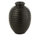 Cache-pot Oval En Terre Cuite "theron" 52cm Noir