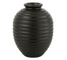 Cache-pot Oval En Terre Cuite "theron" 66cm Noir