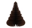 Sapin De Noël à Poser En Papier "pliant" 30cm Marron