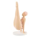 Statuette Femme Sur Les Mains "yoga" 26cm Orange