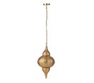 Lampe Suspension En Métal "bore" 65cm Or