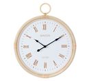 Horloge Murale En Rotin "kyr" 48cm Blanc