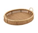 Plateau De Service En Rotin "pick" 65cm Naturel