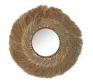 Miroir Mural Rond "tressé" 75cm Naturel