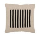 Coussin Design "lignes" 50x50cm Naturel