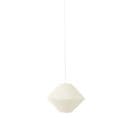 Lampe Suspension En Raphia "soucoupe" 35cm Blanc