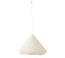 Lampe Suspension En Raphia "cône" 65cm Blanc