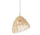 Lampe Suspension Bambou "escargot" 55cm Naturel