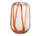 Vase Design En Verre "pop Art" 24cm Orange