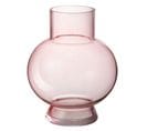 Vase Boule En Verre "pinky Perfect" 22cm Rose Clair