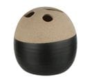 Vase Boule Déco "black Lombok" 15cm Noir