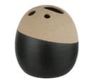 Vase Boule Déco "black Lombok" 18cm Noir