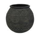 Vase Cruche En Ciment "black Lombok" 29cm Noir