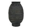 Vase Cruche En Ciment "black Lombok" 42cm Noir