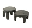 Lot De 2 Tables Basses "tek" 50cm Noir